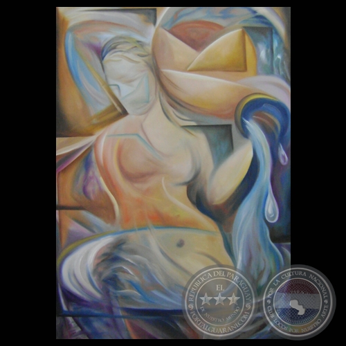 AGUA CANTARINA, TRICUBISTA - Obra de ARIUS ROMERO